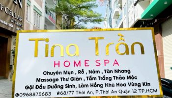 Mẫu biển chữ nổi mặt tráng gương thu hút