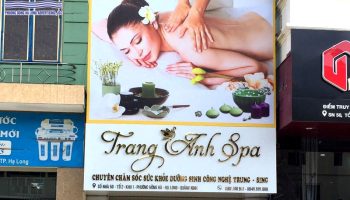 Làm biển hiệu spa chăm sóc sức khỏe