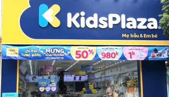 Thi công quảng cáo biển hiệu Kidsplaza