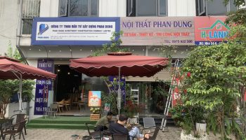 Làm biển hiệu công ty nội thất xây dựng Phan Dung