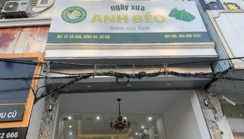 Làm biển hiệu quán bánh giò tươi – ngày xưa anh béo