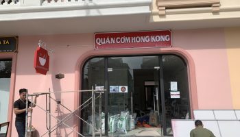 Làm biển hiệu quảng cáo quán cơm hong kong